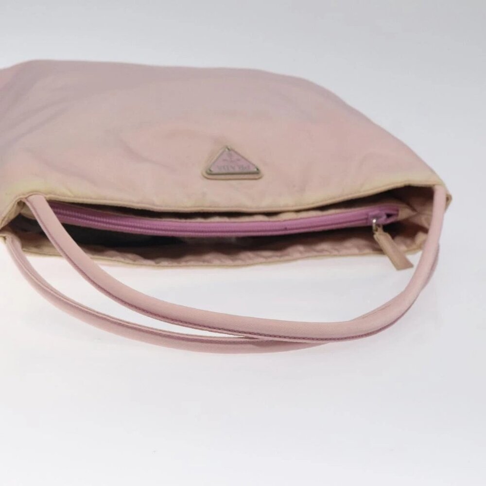 PRADA Shoulder Bag Nylon Pink Silver Auth - Picture 11 of 16